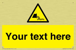 Custom Warning sewage effluent outfall